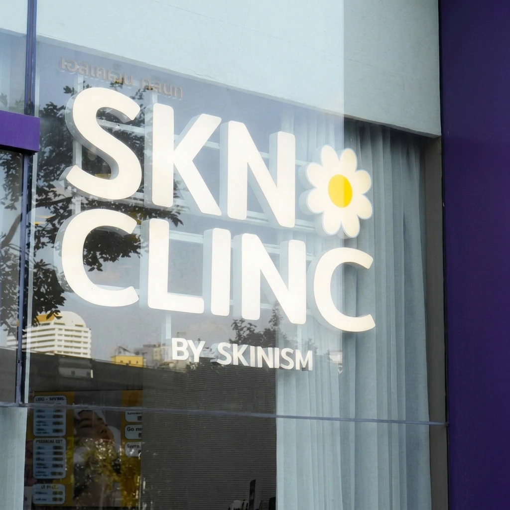 ป้ายหน้าร้าน Skinism Clinic