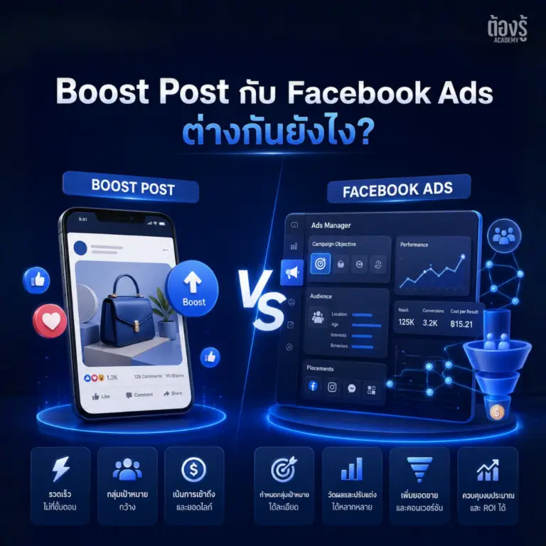 Boost Post กับ Facebook Ads ต่างกันยังไง? เลือกใช้แบบไหนดีที่สุด