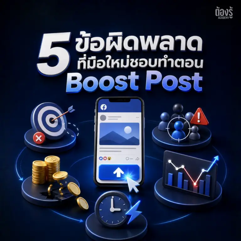 5 ข้อผิดพลาดที่มือใหม่ชอบทำตอน Boost Post (พร้อมวิธีแก้ไข)